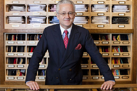 andrew rowley at shop counter