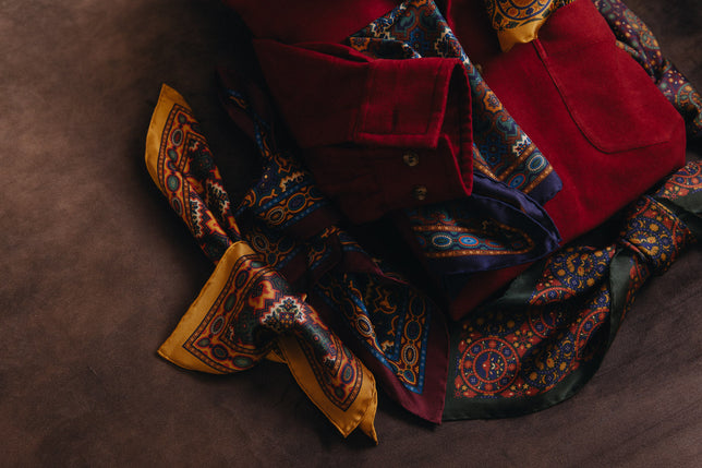 New In Accessories, silk scarves