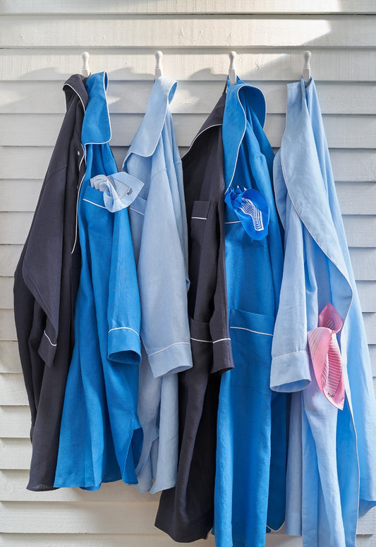 Budd linen dressing gowns