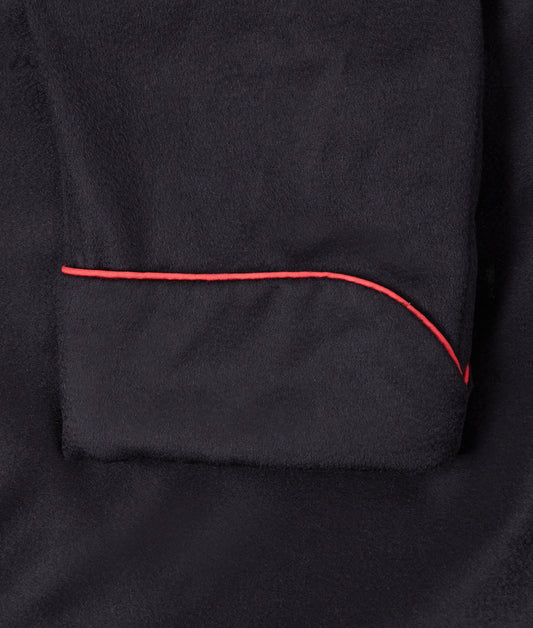 Plain Cashmere Dressing Gown in Navy