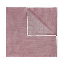 Plain Batiste Cotton Pocket Square in Burgundy