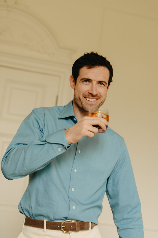 WM BROWN x Budd Exclusive Denim Cocktail Cuff Shirt