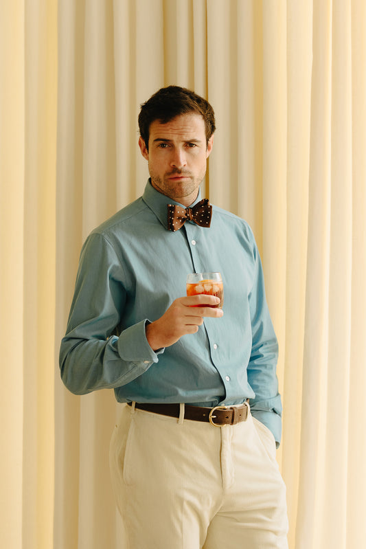 WM BROWN x Budd Exclusive Denim Cocktail Cuff Shirt