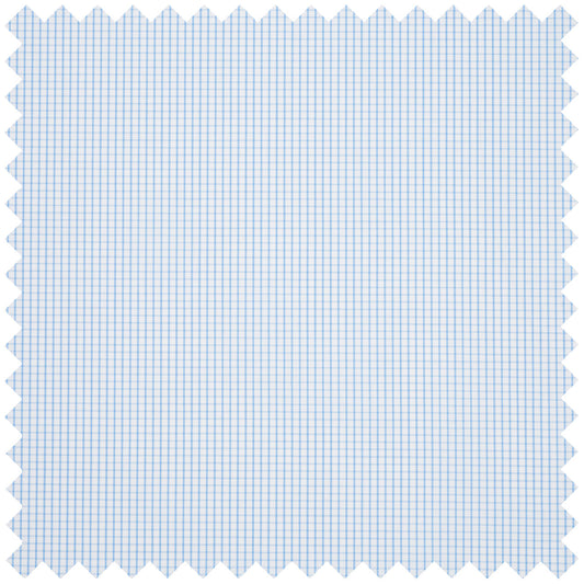 Fine Check Superpoplin in Sky