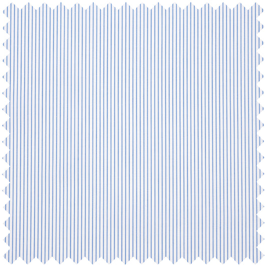 Fine Stripe Superpoplin in Blue