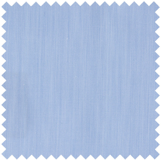 Hairline Stripe Superpoplin in Sky Blue