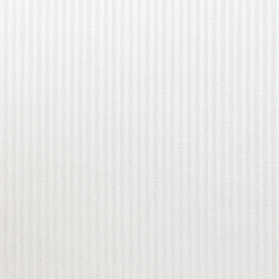 A close-up of a white striped fabric, likely a component of the Self Stripe Zephir Soyella shirt.