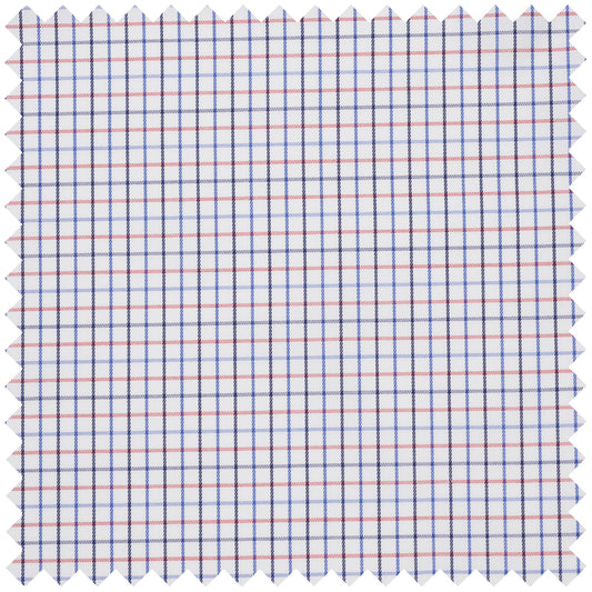 Tattersall Check Superpoplin in Red