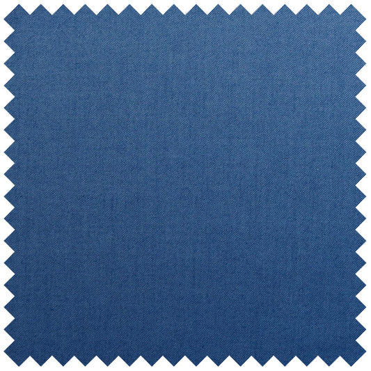 Plain Twill Flanello in Mid Blue