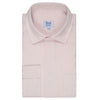 Casual Fit Plain Linen Button Cuff Shirt in Pink