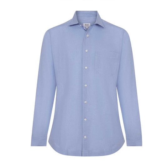 Casual Fit Linen Button Cuff Shirt in Provence