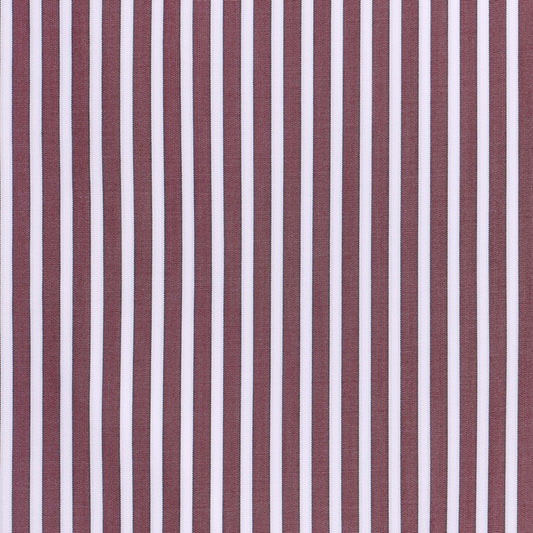 Striped fabric pattern with alternating red and white vertical stripes.