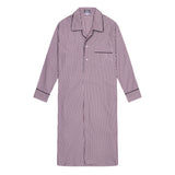 Exclusive Budd Stripe Nightshirt in Burgundy