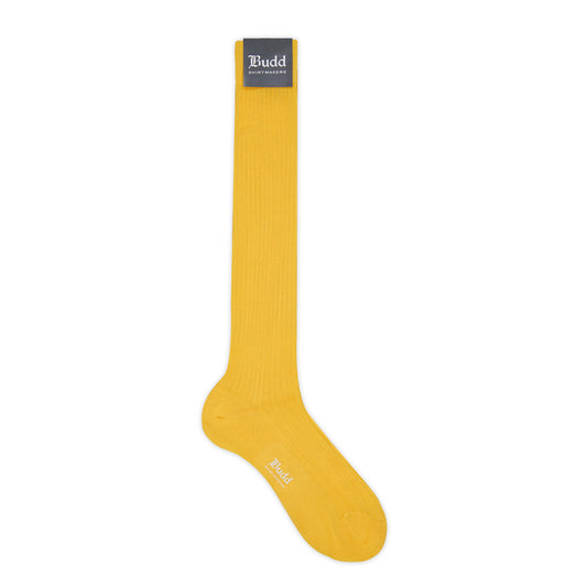 Cotton Long Socks in Yellow
