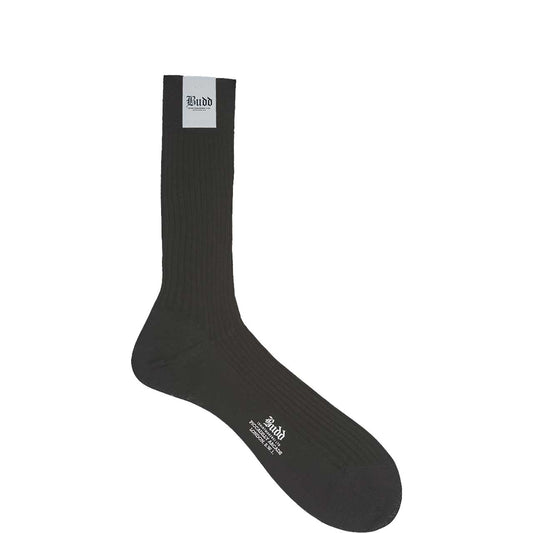 Plain Cotton Short Socks in Black