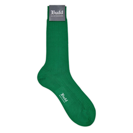 Cotton Short Socks in Green
