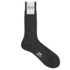 Plain Wool Short Socks in Charcoal