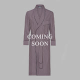 Exclusive Budd Stripe Dressing Gown in Burgundy