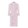 Exclusive Budd Stripe Cotton Dressing Gown in Pink