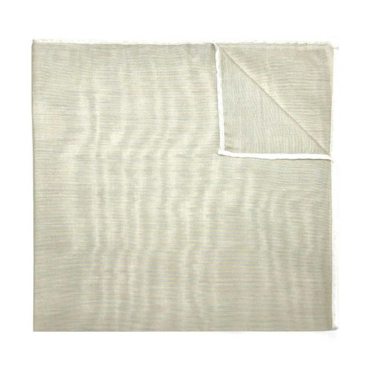 Plain Batiste Cotton Handkerchief in Ivory