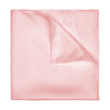 Plain Hand Rolled Silk Pocket Square in Pink