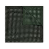 Polka Dot 27inch Silk Square in Bottle Green