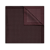 Polka Dot 27inch Silk Square in Wine