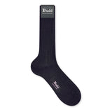 Cashmere and Silk Short Socks in Nero