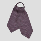 Looping Foulard Silk Cravat in Navy