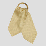 Looping Foulard Silk Cravat in Yellow