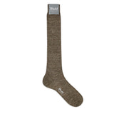 Linen Long Socks in Mocha