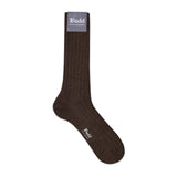 Cashmere Short Socks in Chocolate