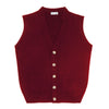 Claret Oxton cashmere sleeveless cardigan 