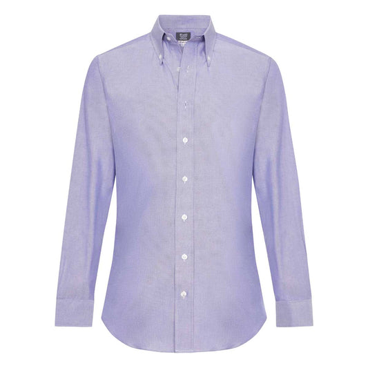 Tailored Fit Button Down Oxford Shirt in Navy Melange