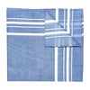 Sonata Batiste Cotton Pocket Square in Navy