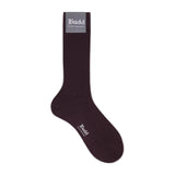 Short Wool and Silk Socks in Purple