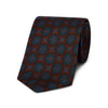 navy and wine authentic madder silk tie
