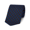 Mid blue wool medallion tie
