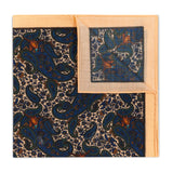 Find The Pheasant Silk and Wool Pocket Square in Ivory