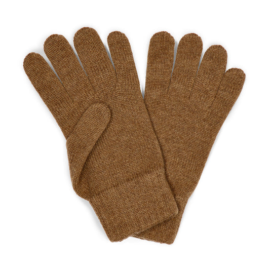 Scottish Cashmere Gloves in Caramel Tan