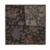 Sussex Floral Wool Pocket Square in Moss