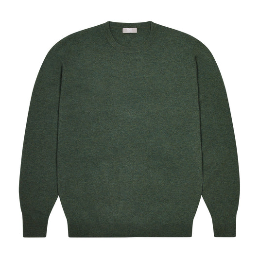 Harley Geelong Wool Crew Neck Jumper in Hunter