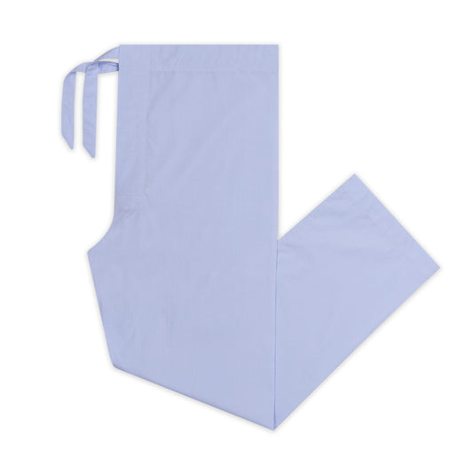 Giza cotton sky blue men's pyjamas with navy piping