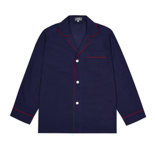 Panama Cotton Pyjamas in Indigo and Red