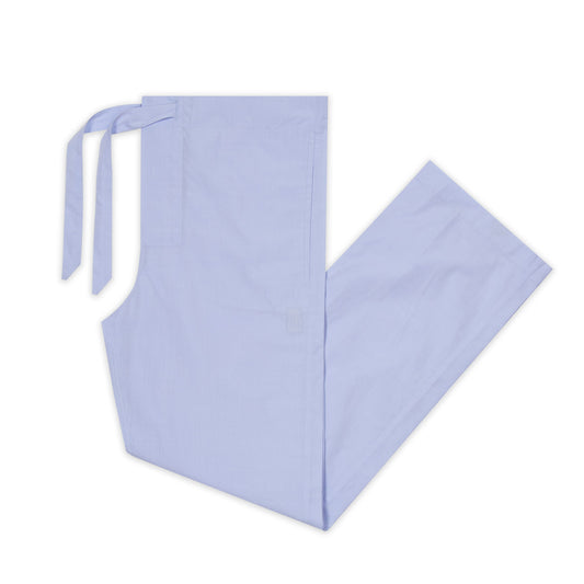 Giza cotton sky blue men's pyjamas with navy piping