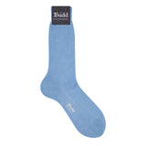Piquet Cotton Short Socks in Sky