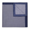 Houndstooth Cotton Lawn Neckerchief in Navy