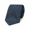 Nautical Knots Jacquard Silk Tie in Navy and Blue