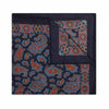 Navy paisley madder silk neckerchief