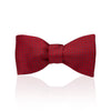 Red and navy spot silk bow tie